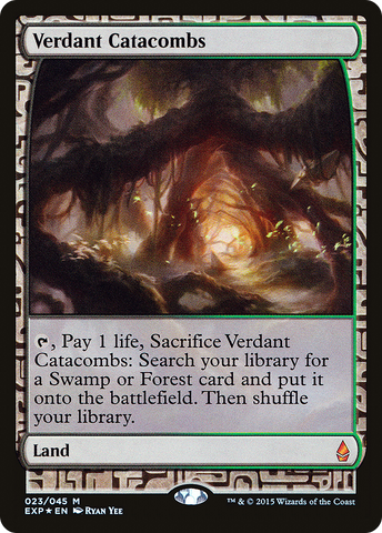 Verdant Catacombs (EXP-023)  Foil - Zendikar Expeditions
