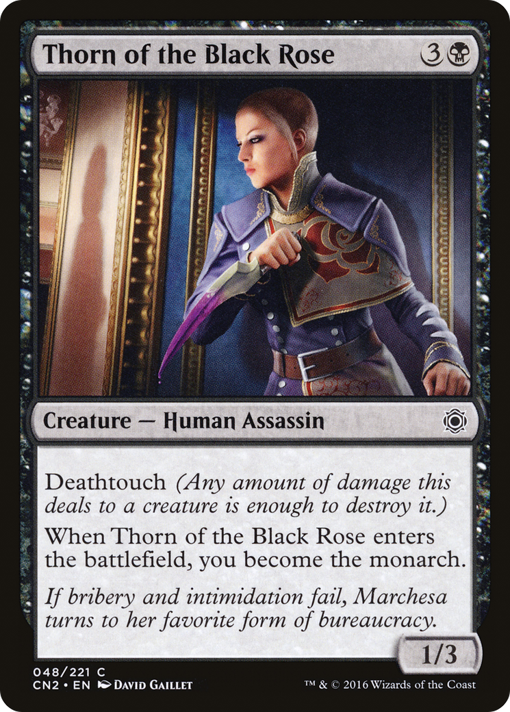 Thorn of the Black Rose (CN2-048)  Foil - Conspiracy: Take the Crown