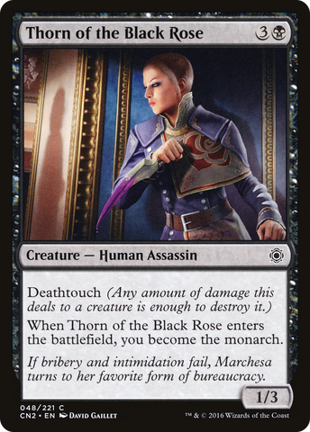 Thorn of the Black Rose (CN2-048)  Foil - Conspiracy: Take the Crown