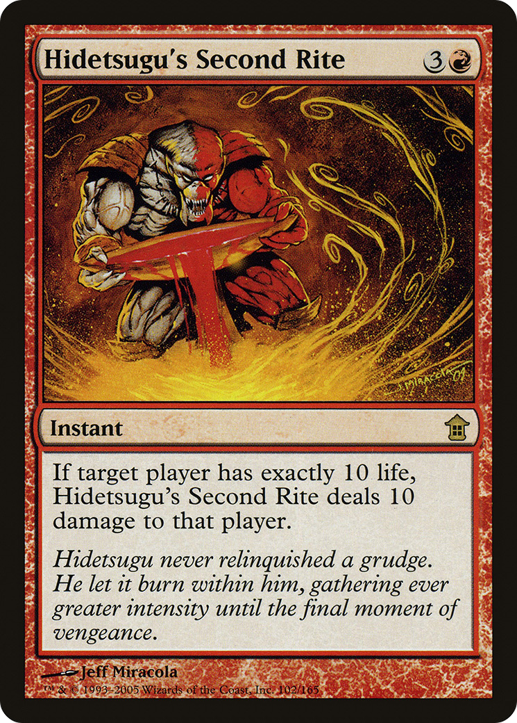 Hidetsugu's Second Rite (SOK-102)  - Saviors of Kamigawa