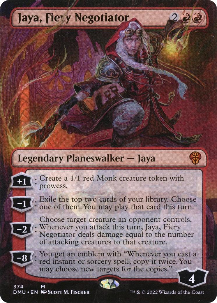 Jaya, Fiery Negotiator (Borderless) (DMU-374)  Foil - Dominaria United