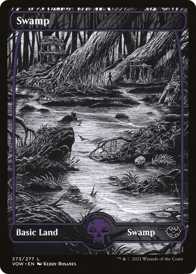 Swamp (273) (VOW-273)  Foil - Innistrad: Crimson Vow: (Showcase)
