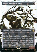 Skrelv, Defector Mite (Showcase) (Step-and-Compleat Foil) (ONE-427)  Foil - Phyrexia: All Will Be One: (Showcase) (Borderless)