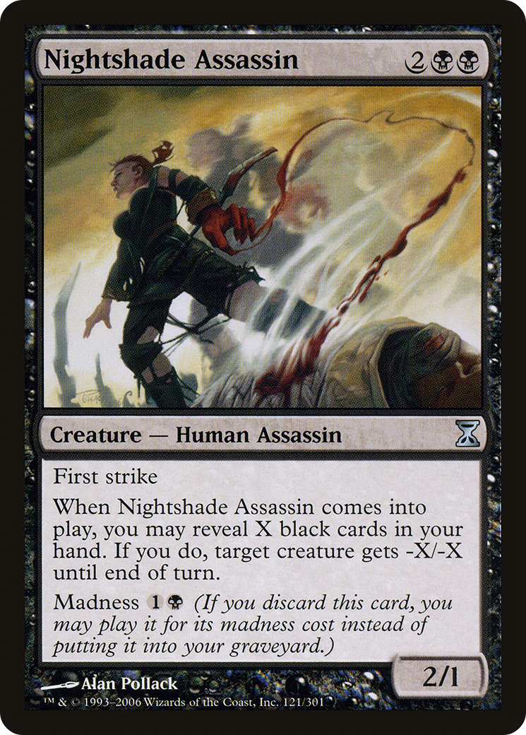 Nightshade Assassin (TSP-121)  Foil - Time Spiral