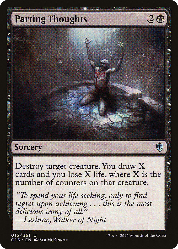 Parting Thoughts (C16-015)  - Commander 2016