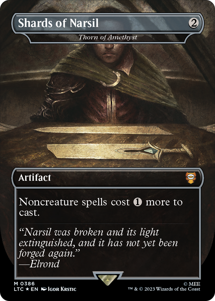 Shards of Narsil - Thorn of Amethyst (Surge Foil) (LTC-386)  Foil - Tales of Middle-earth Commander / Shards of Narsil (Borderless)