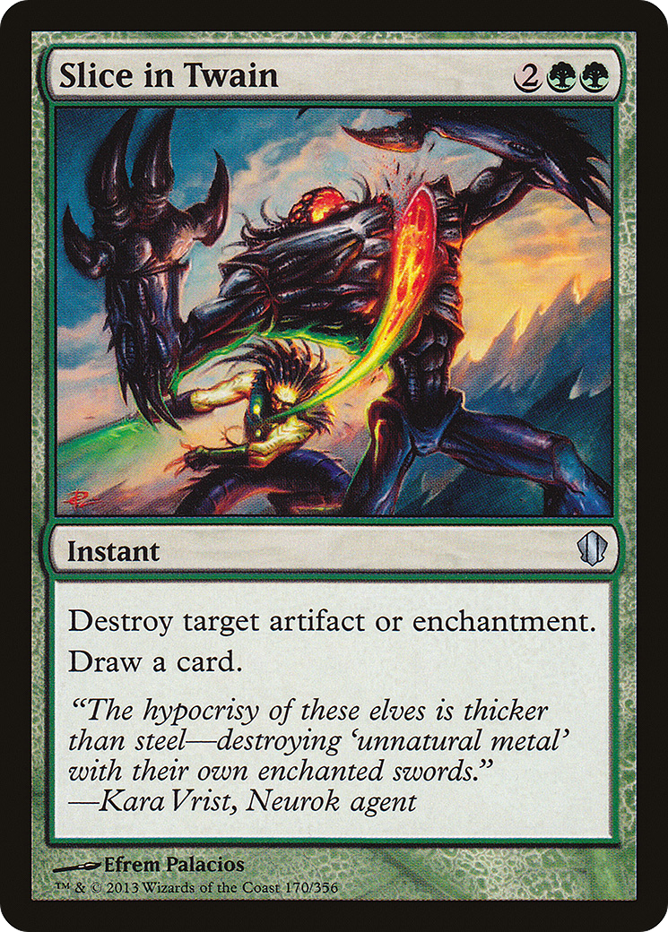 Slice in Twain (C13-170)  - Commander 2013