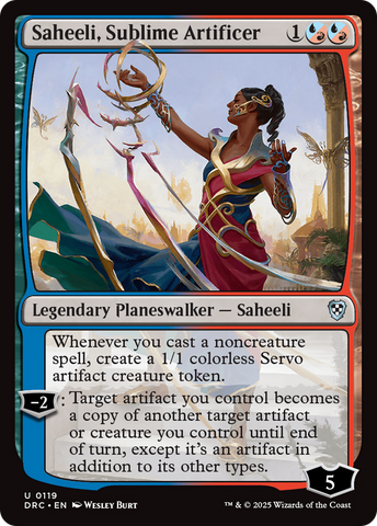 Saheeli, Sublime Artificer (DRC-119)  - Commander: Aetherdrift