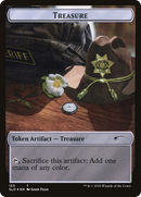Treasure // Walker (Bicycle Girl) Double-sided Token (SLD-153 // 148)  Foil - Secret Lair Drop
