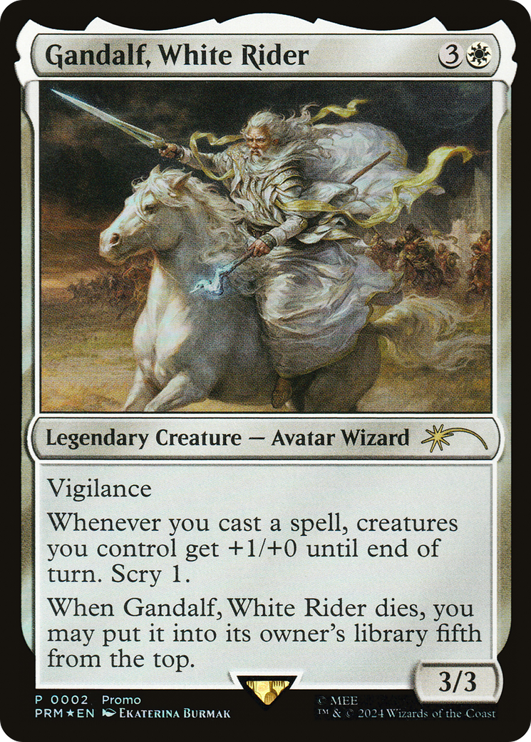 Gandalf, White Rider (UMP-002)  Foil - Tales of Middle-earth Deluxe Commander Kit
