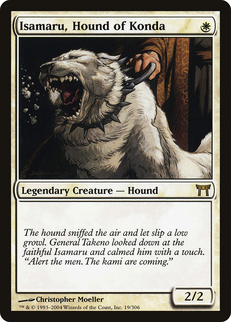 Isamaru, Hound of Konda (CHK-019)  Foil - Champions of Kamigawa