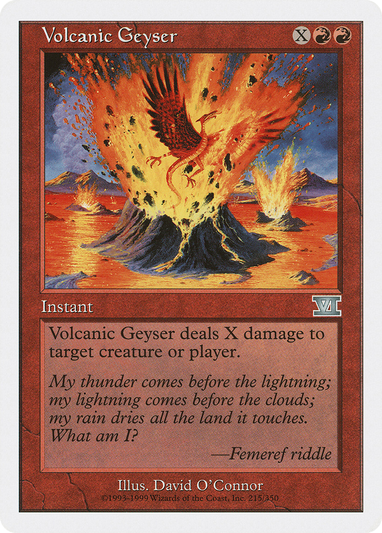Volcanic Geyser (6ED-215)  - Classic Sixth Edition