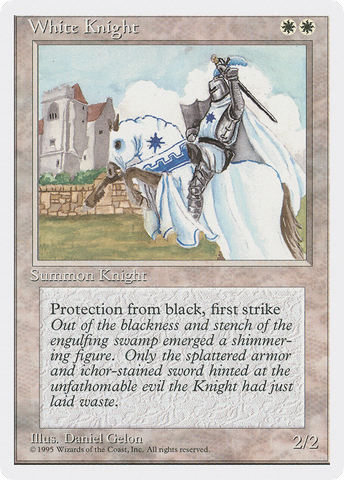 White Knight (4ED-)  - Fourth Edition