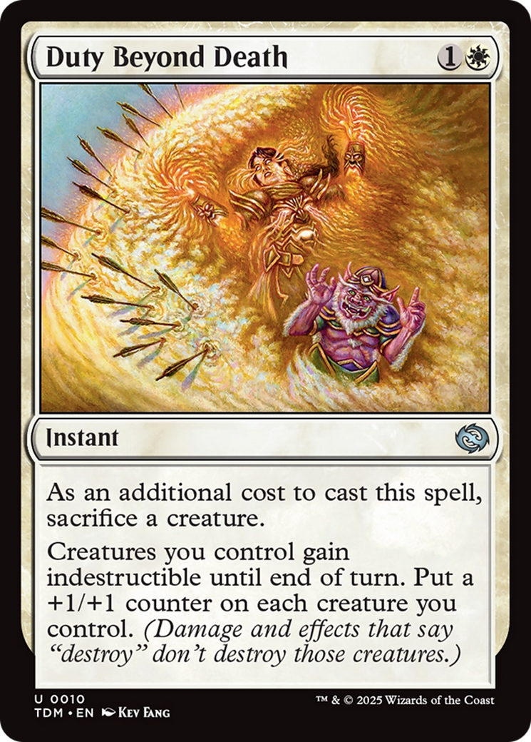 Duty Beyond Death (TDM-010)  Foil - Tarkir: Dragonstorm