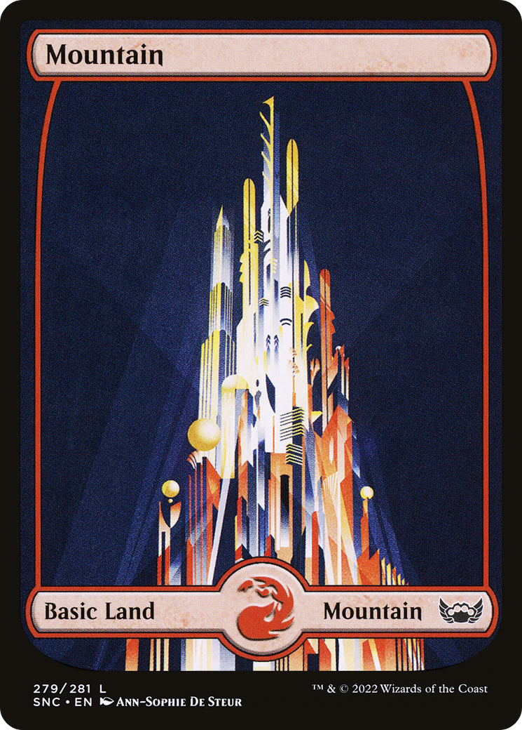 Mountain (279) (SNC-279)  Foil - Streets of New Capenna: (Full Art)