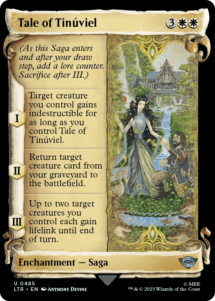 Tale of Tinuviel (Showcase Scrolls) (LTR-485)  Foil - The Lord of the Rings: Tales of Middle-earth: (Showcase)