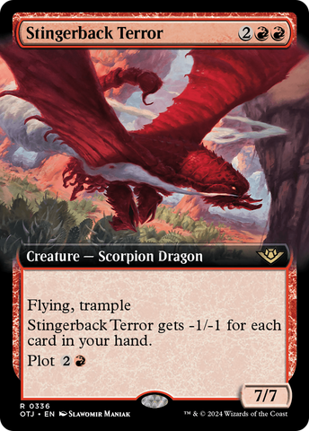 Stingerback Terror (Extended Art) (OTJ-336)  Foil - Outlaws of Thunder Junction: (Extended Art)