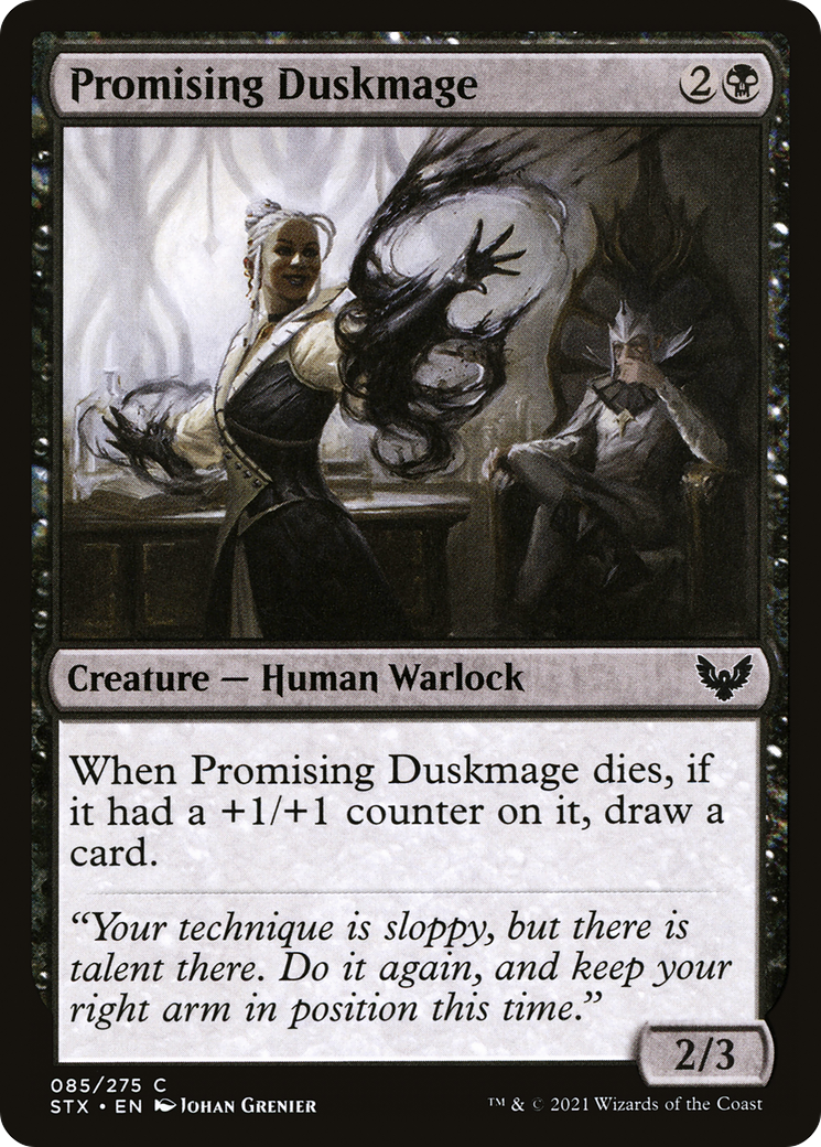Promising Duskmage (STX-085)  - Strixhaven: School of Mages