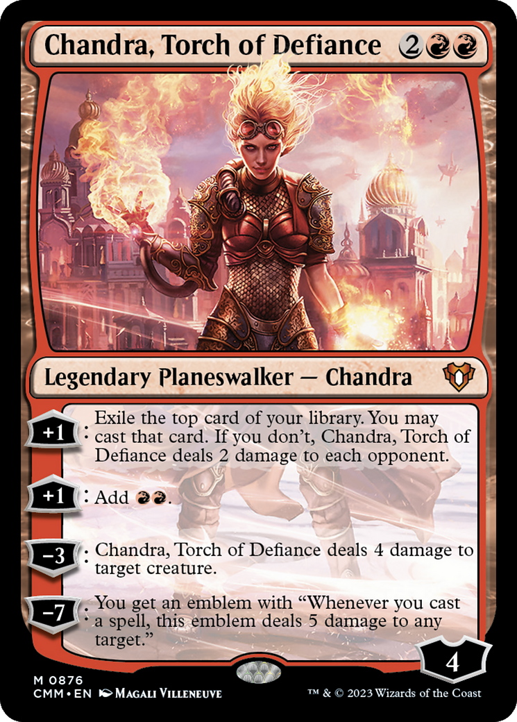 Chandra, Torch of Defiance (CMM-876)  - Commander Masters