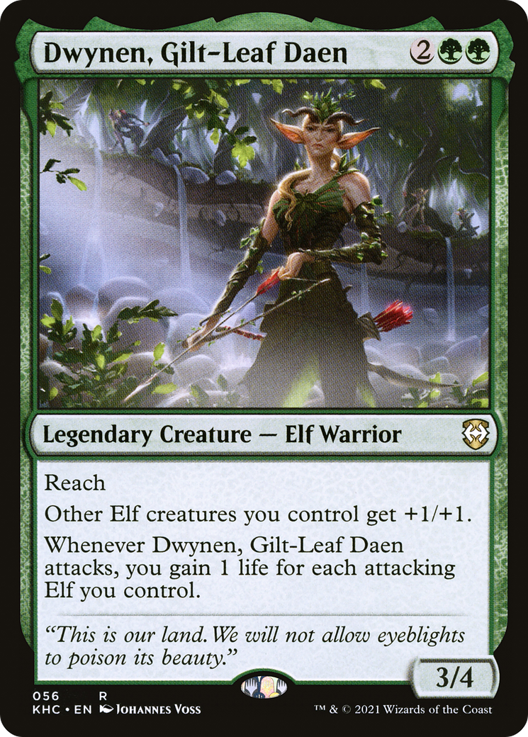 Dwynen, Gilt-Leaf Daen (KHC-056)  - Kaldheim Commander