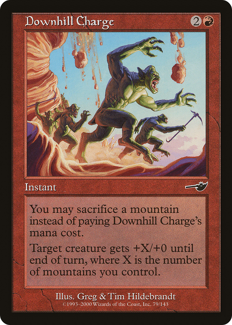 Downhill Charge (NMS-079)  Foil - Nemesis