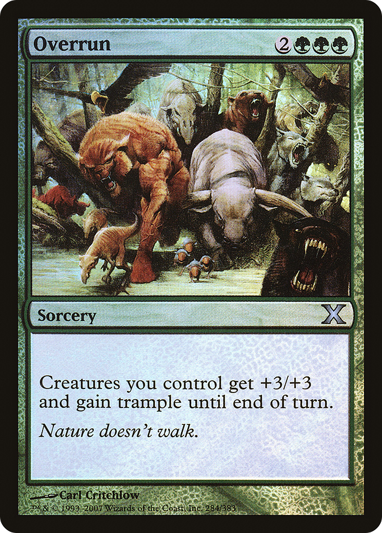 Overrun (10E-284★)  Foil - Tenth Edition
