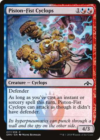 Piston-Fist Cyclops (GRN-217)  Foil - Guilds of Ravnica