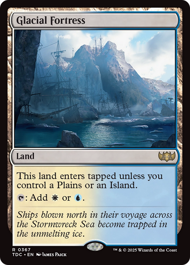 Glacial Fortress (TDC-367)  - Commander: Tarkir: Dragonstorm