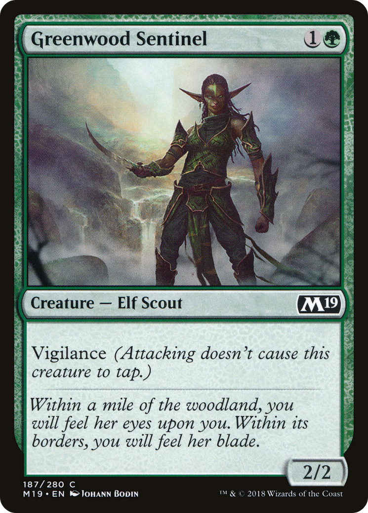 Greenwood Sentinel (M19-187)  Foil - Core Set 2019