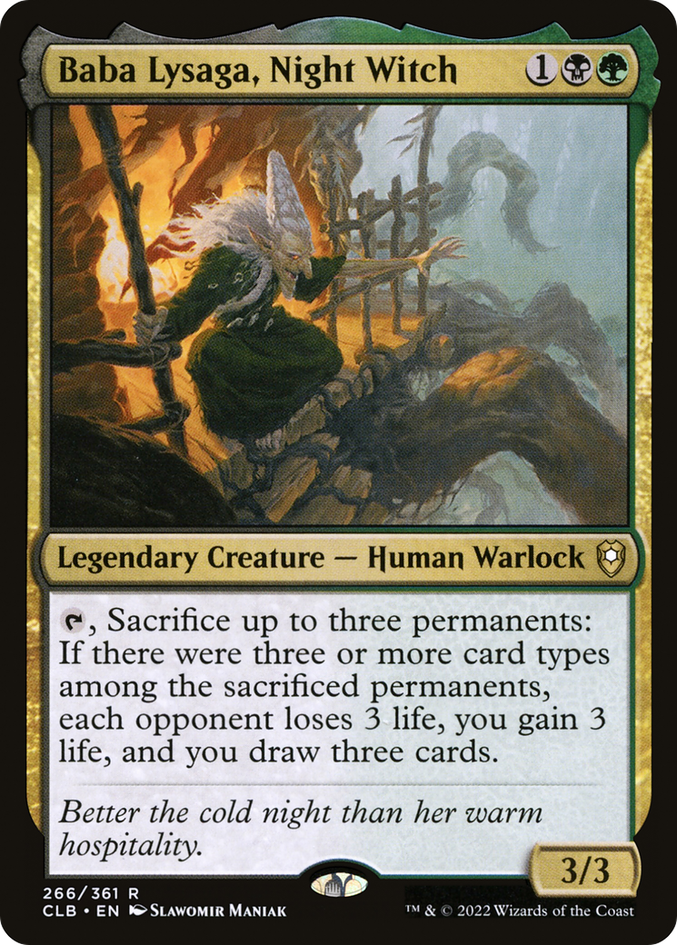 Baba Lysaga, Night Witch (CLB-266)  - Commander Legends: Battle for Baldur's Gate