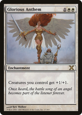 Glorious Anthem (10E-017)  Foil - Tenth Edition