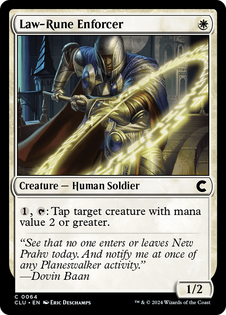 Law-Rune Enforcer (CLU-064)  - Ravnica: Clue Edition