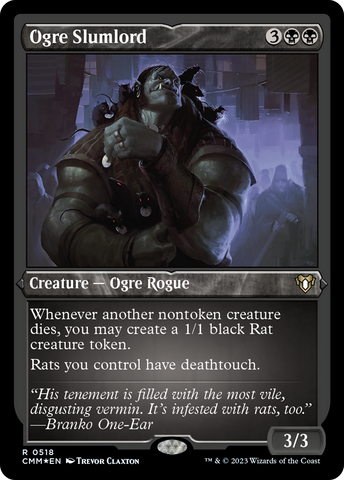 Ogre Slumlord (CMM-518)  Etched Foil - Commander Masters