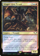 Winged Hive Tyrant (Surge Foil) (40K-148) - Warhammer 40,000 Commander Foil