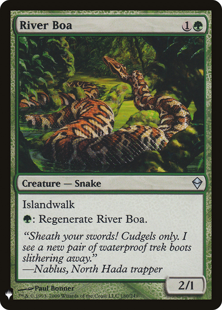 River Boa (LIST-180)  - The List