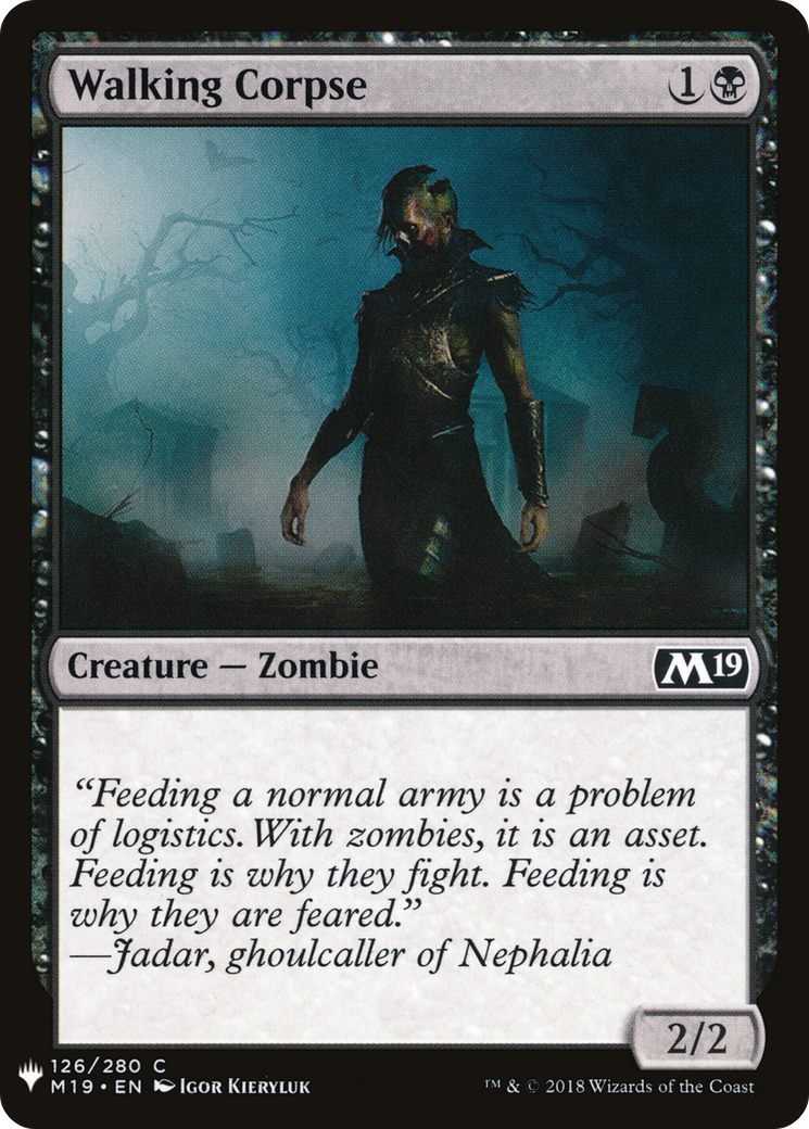 Walking Corpse (LIST-M19-126)  - The List
