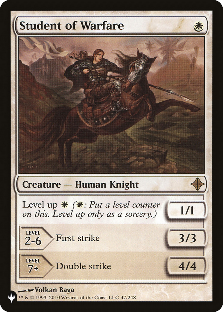 Student of Warfare (LIST-47/248)  - The List