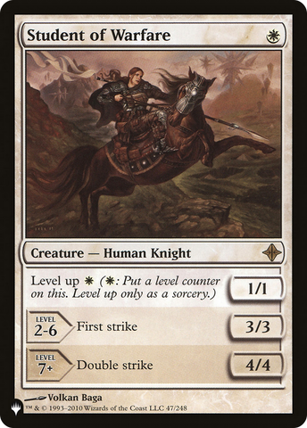 Student of Warfare (LIST-47/248) - The List