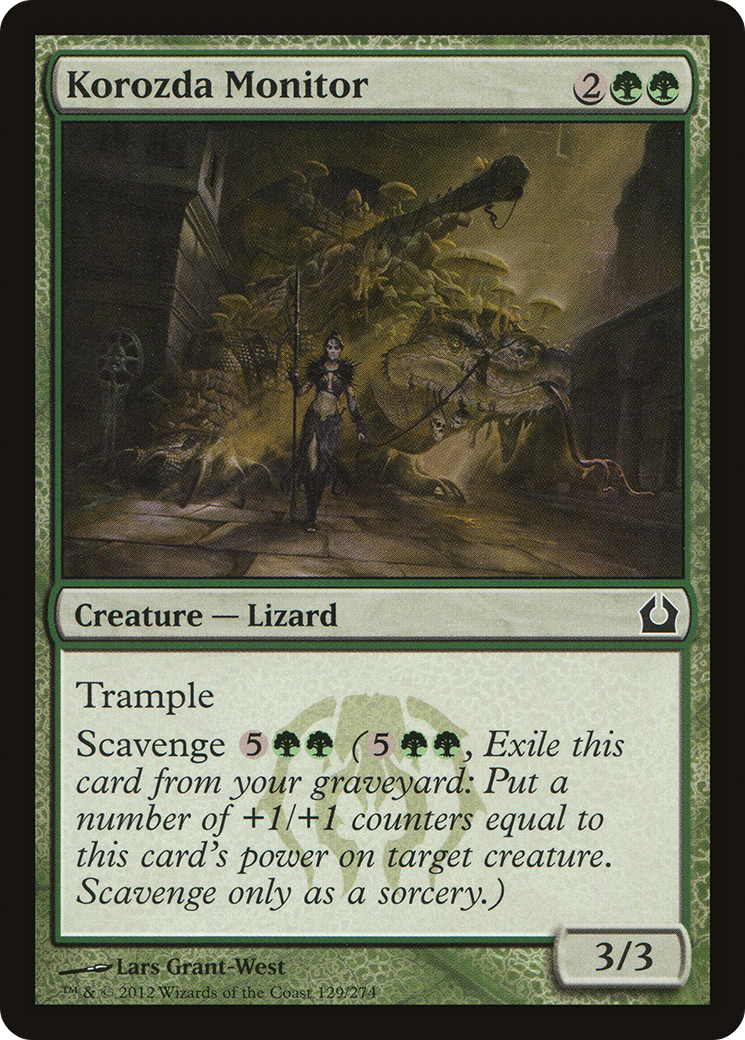 Korozda Monitor (RTR-129)  Foil - Return to Ravnica