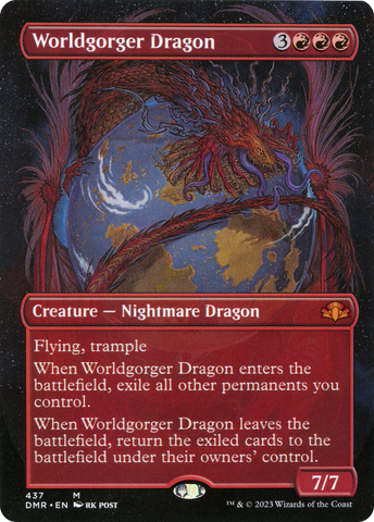 Worldgorger Dragon (Borderless) (DMR-437)  Foil - Dominaria Remastered