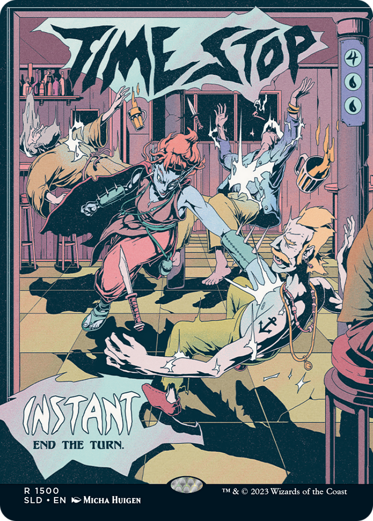 Time Stop (SLD-1500) - Secret Lair Drop (Borderless)