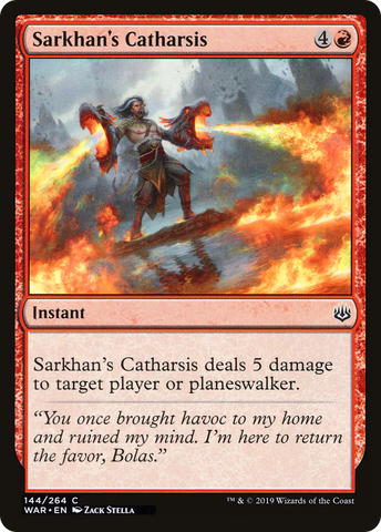 Sarkhan's Catharsis (WAR-144)  Foil - War of the Spark