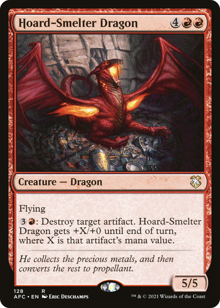 Hoard-Smelter Dragon (AFC-128)  - Forgotten Realms Commander