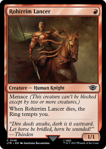 Rohirrim Lancer (LTR-146)  Foil - The Lord of the Rings: Tales of Middle-earth