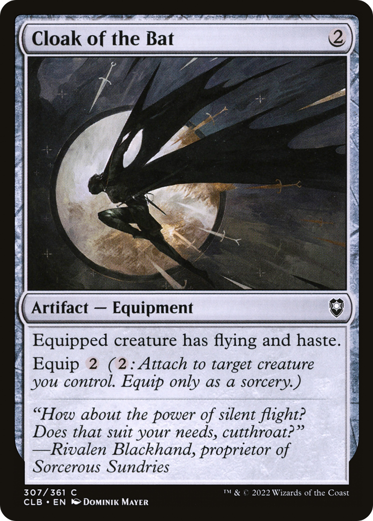 Cloak of the Bat (CLB-307)  Foil - Commander Legends: Battle for Baldur's Gate