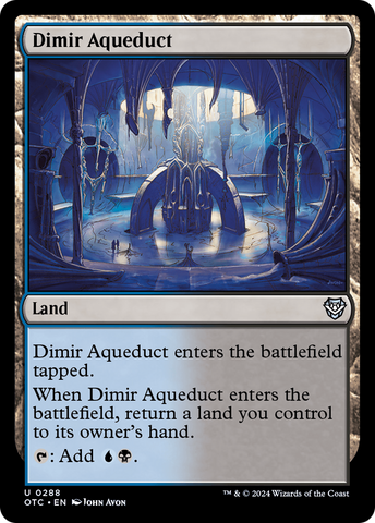 Dimir Aqueduct (OTC-288)  - Outlaws of Thunder Junction Commander