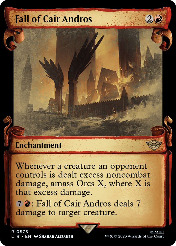 Fall of Cair Andros (Showcase Scrolls) (LTR-575)  Foil - The Lord of the Rings: Tales of Middle-earth: (Showcase)