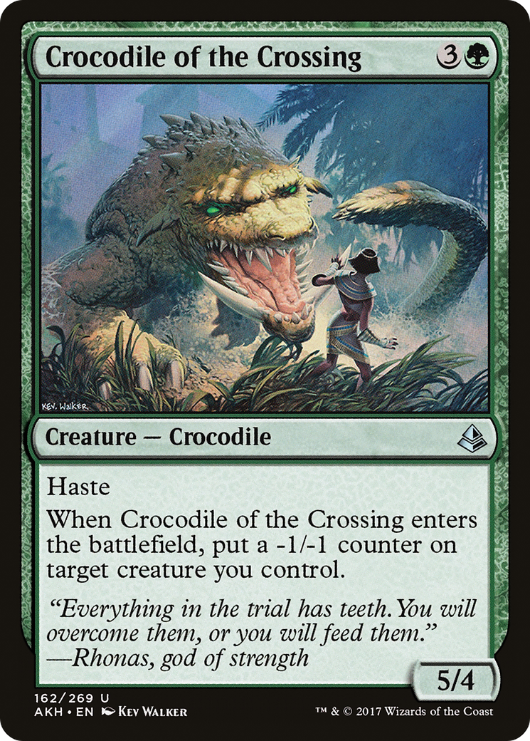 Crocodile of the Crossing (AKH-162)  Foil - Amonkhet