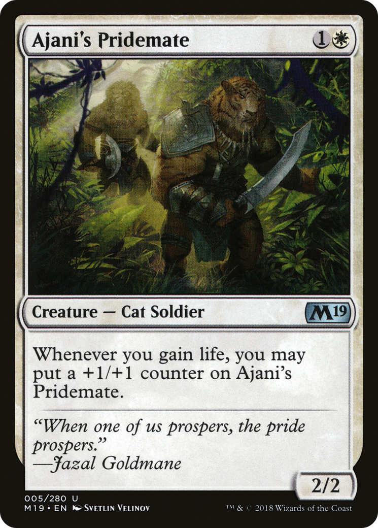 Ajani's Pridemate (M19-005)  Foil - Core Set 2019