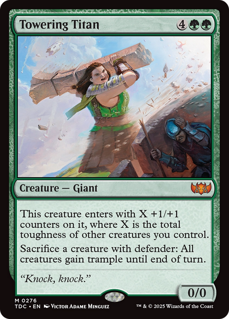Towering Titan [Tarkir: Dragonstorm Commander]